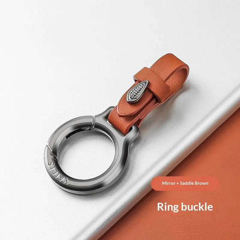 Upgraded Stylish & Anti-Lost Zinc Alloy Keychain with Leather Strap