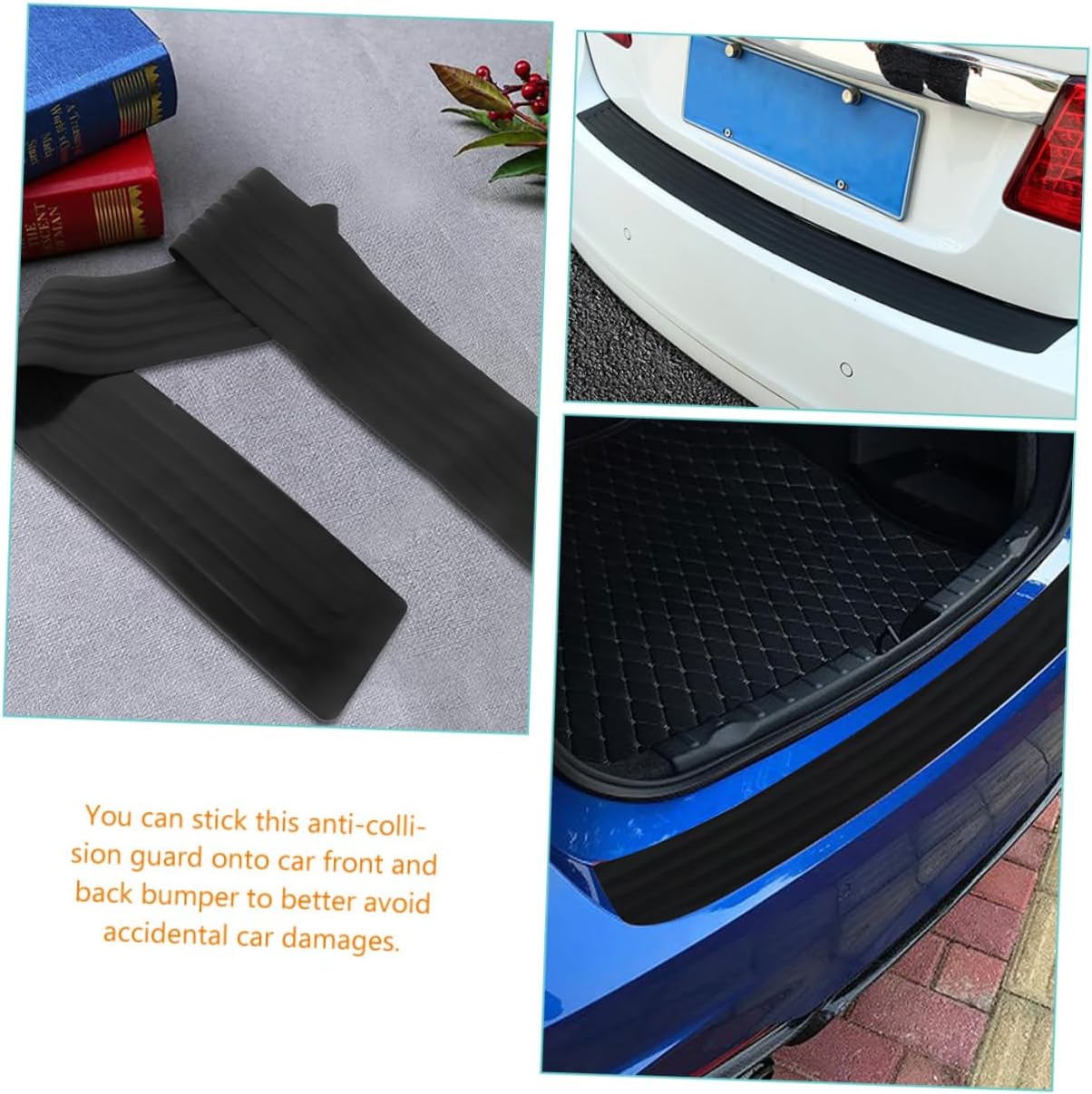 Scratch-Resistant Universal Rubber Car Bumper Protector Strips