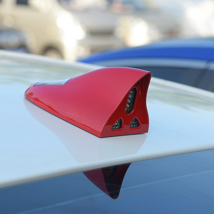 Solar Powered Shark Fin Antenna with LED Warning Light