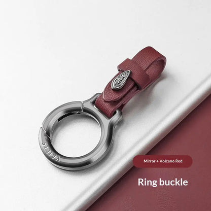 Upgraded Stylish & Anti-Lost Zinc Alloy Keychain with Leather Strap