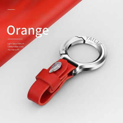 Upgraded Stylish & Anti-Lost Zinc Alloy Keychain with Leather Strap