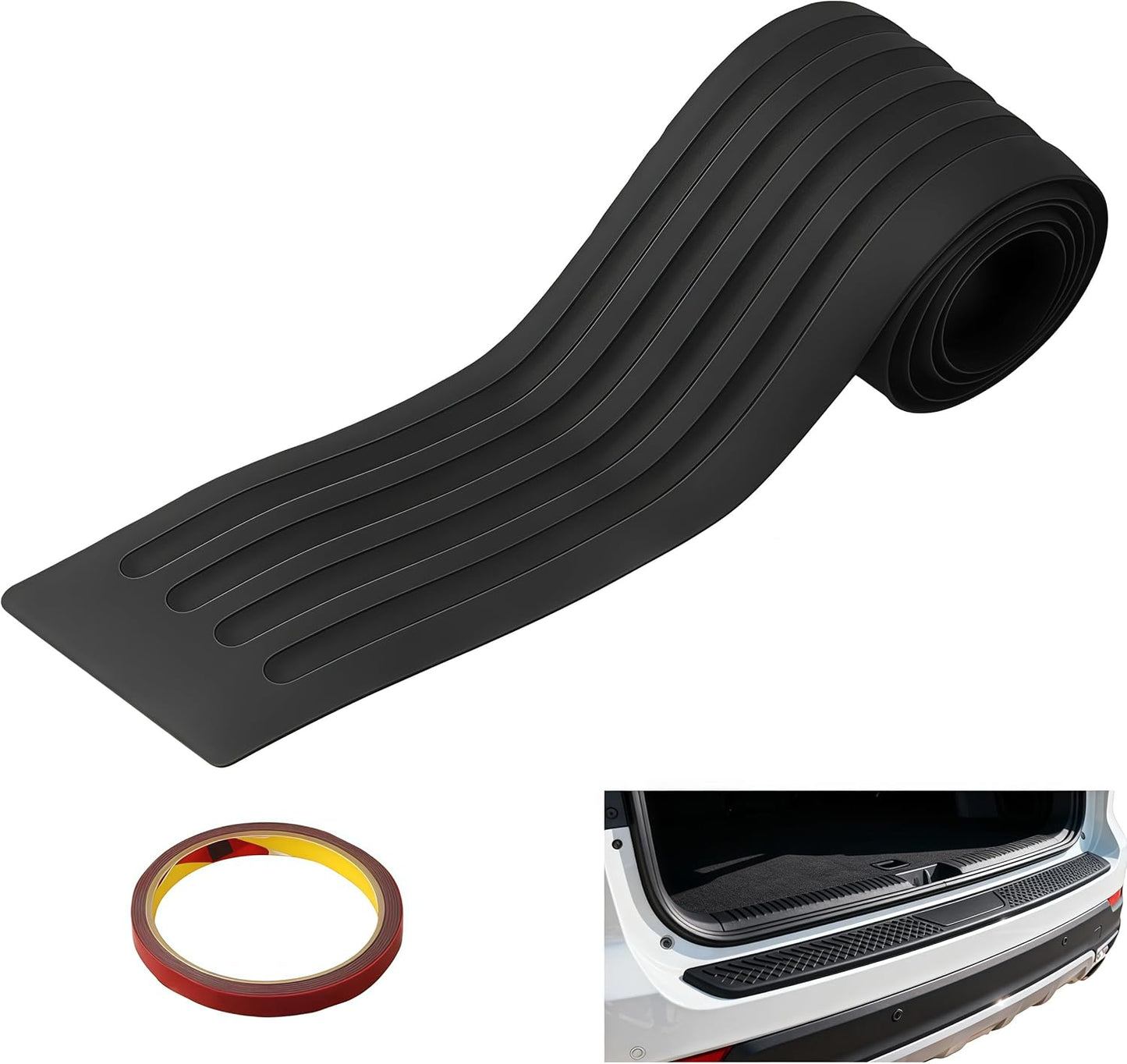 Scratch-Resistant Universal Rubber Car Bumper Protector Strips