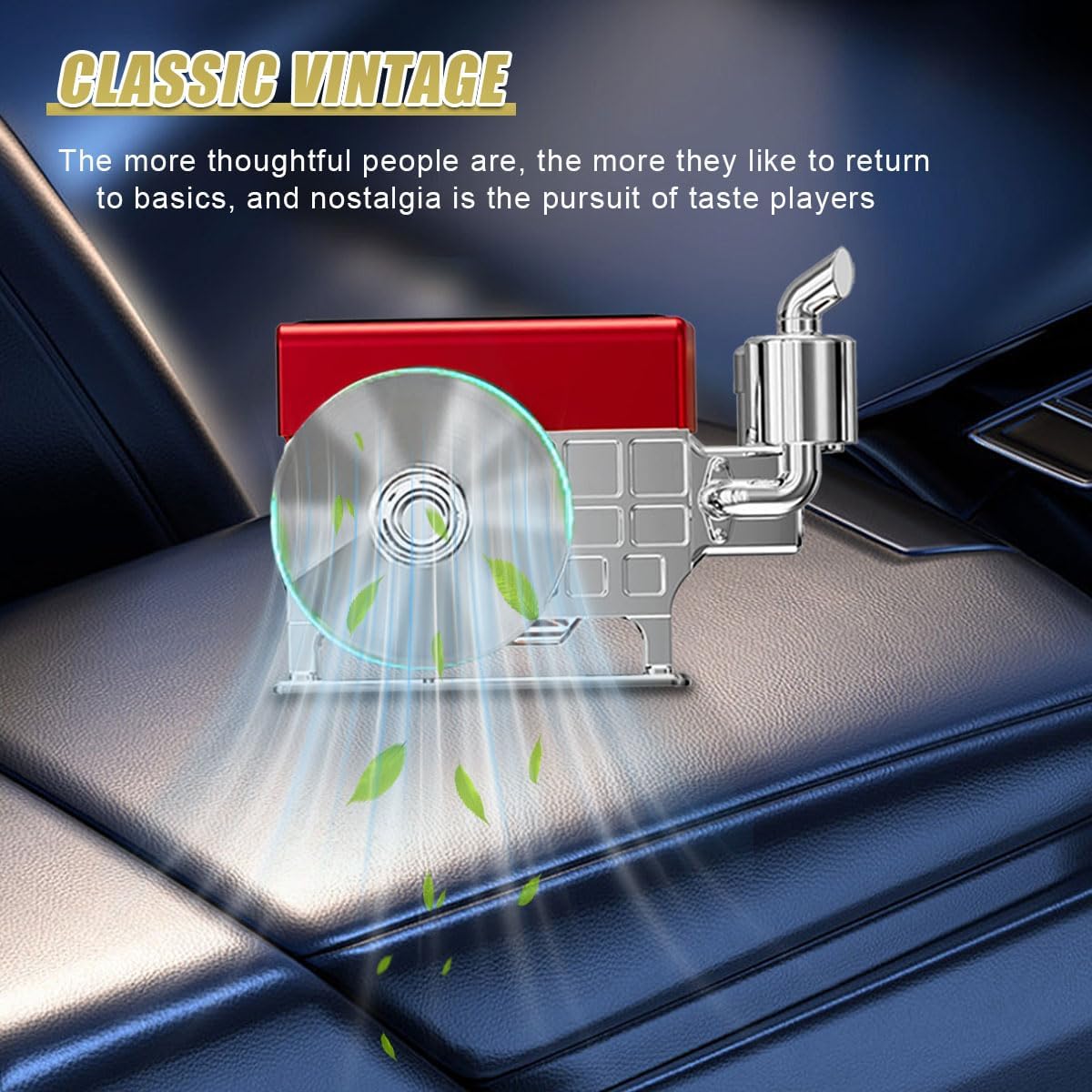 Solar-Powered Rotating Car Air Freshener & Aroma Diffuser
