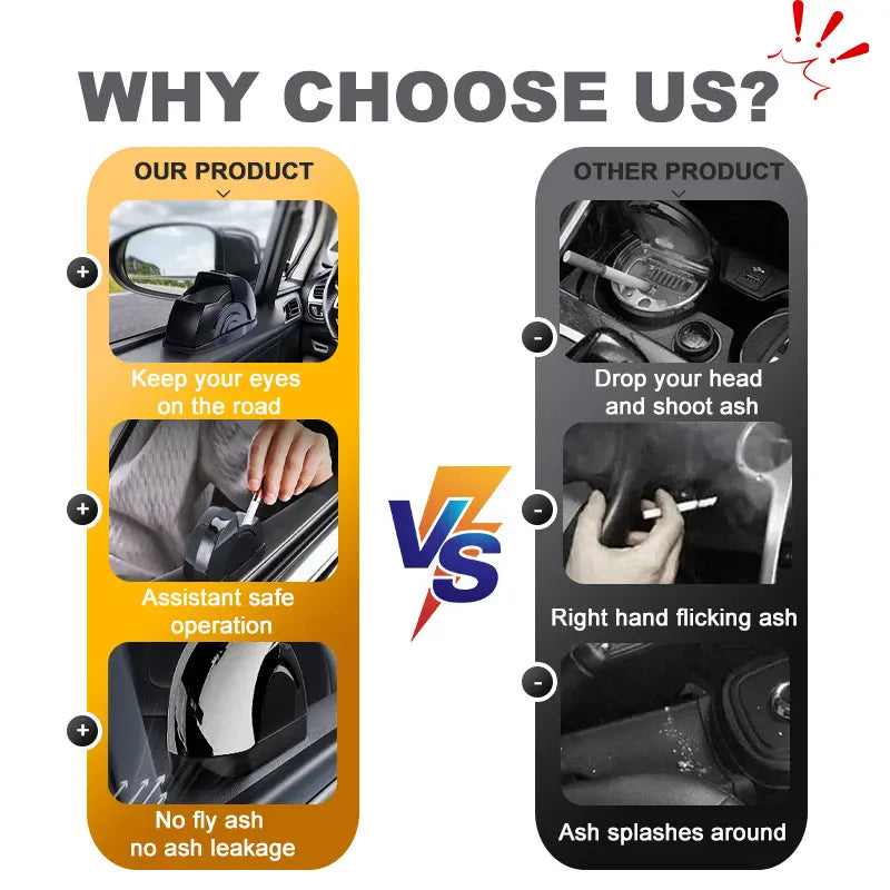 Automotive Car Ashtray with Lid