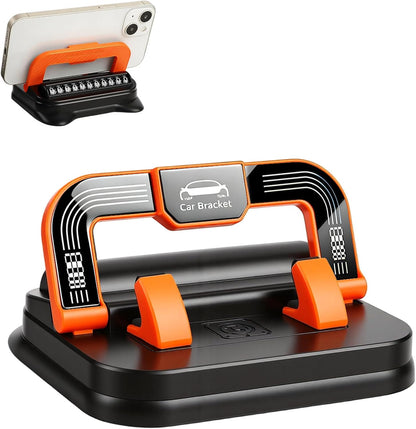 2-in-1 360° Rotation Car Phone Holder & Emergency Contact Plate