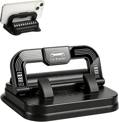 2-in-1 360° Rotation Car Phone Holder & Emergency Contact Plate