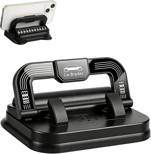 2-in-1 360° Rotation Car Phone Holder & Emergency Contact Plate