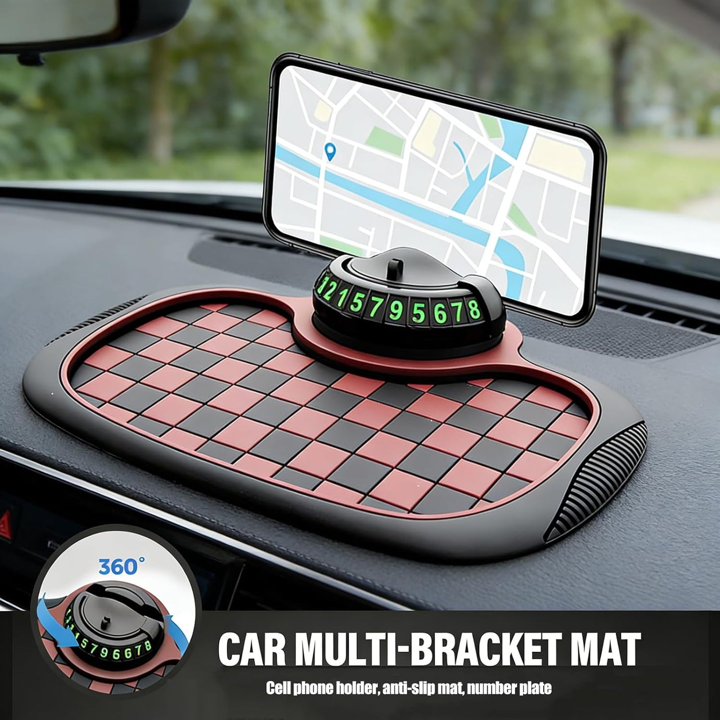 3-in-1 Car Dashboard Anti-Slip Mat