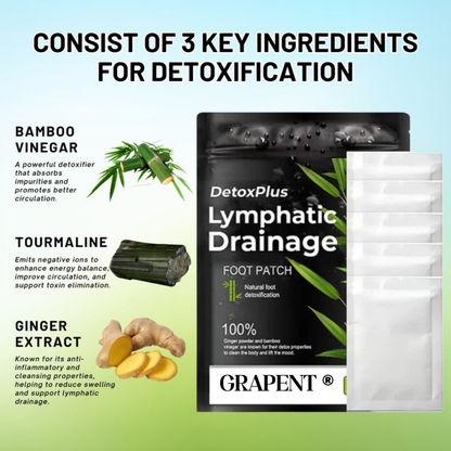 GRAPENT® DetoxPlus Lymphatic Drainage Foot Patch